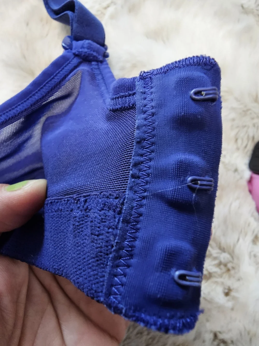 Lululemon Blue High Support Adjustable Sports Bra Women's 34C